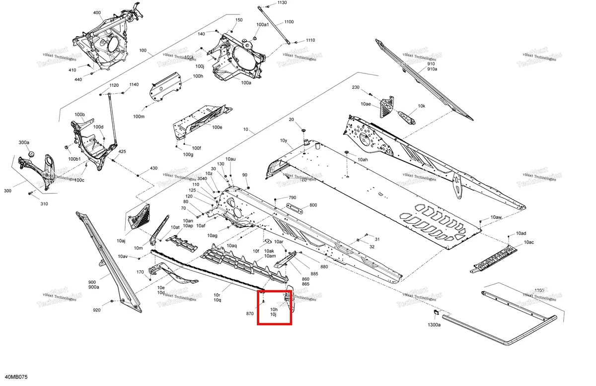 Деталь 518329053 на схеме узла 2022 Ski-Doo SUMMIT 850 E-TEC TURBO - X - Package 154