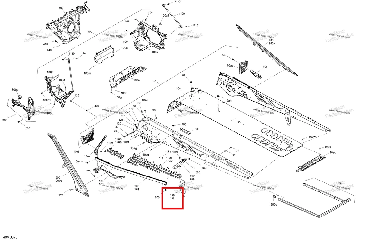 Деталь 518329054 на схеме узла 2022 Ski-Doo SUMMIT 850 E-TEC TURBO - X - Package 154