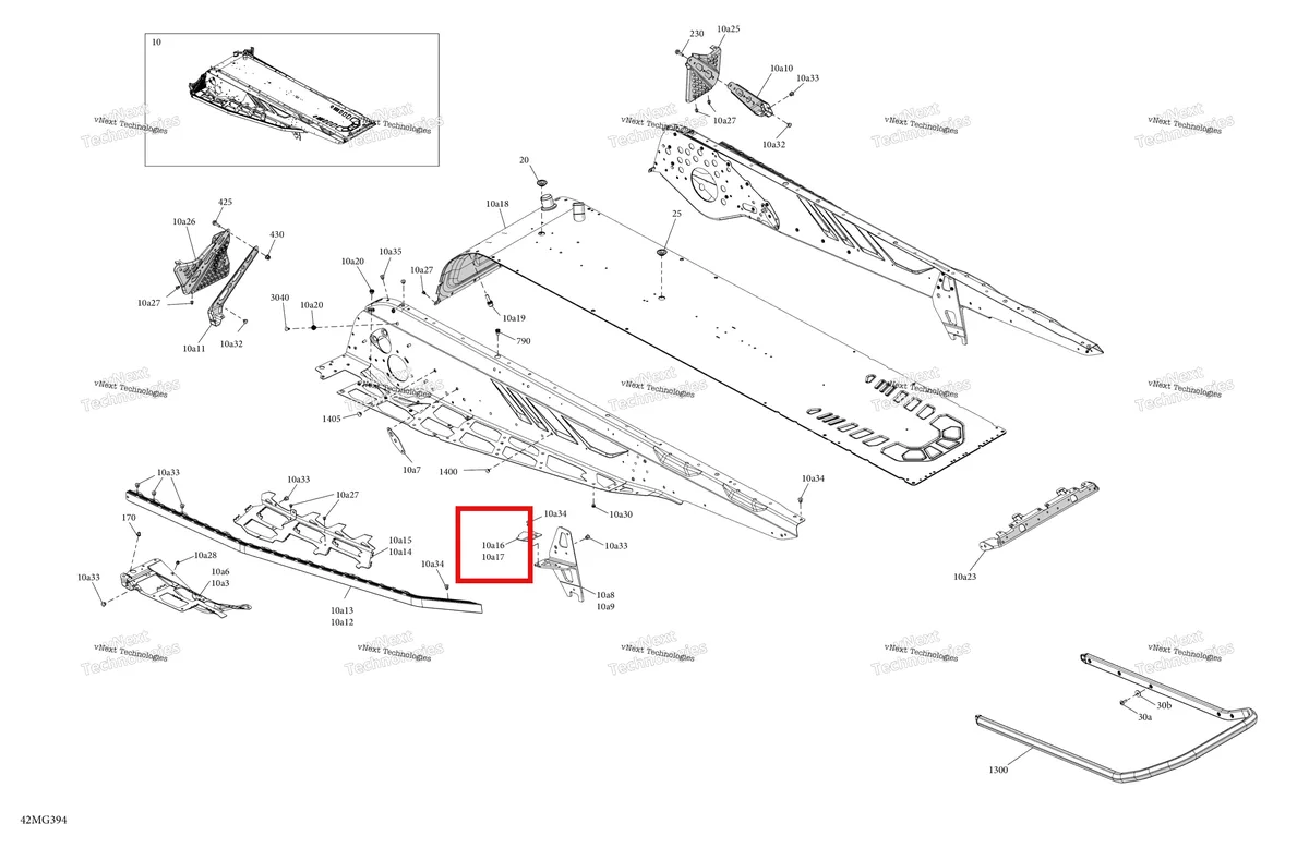Деталь 518329088 на схеме узла 2027 Ski-Doo BACKCOUNTRY - SPORT - 600 EFI - UBVA - Neo Yellow - 16X146X2.0P Track Frame - System - Rear Section