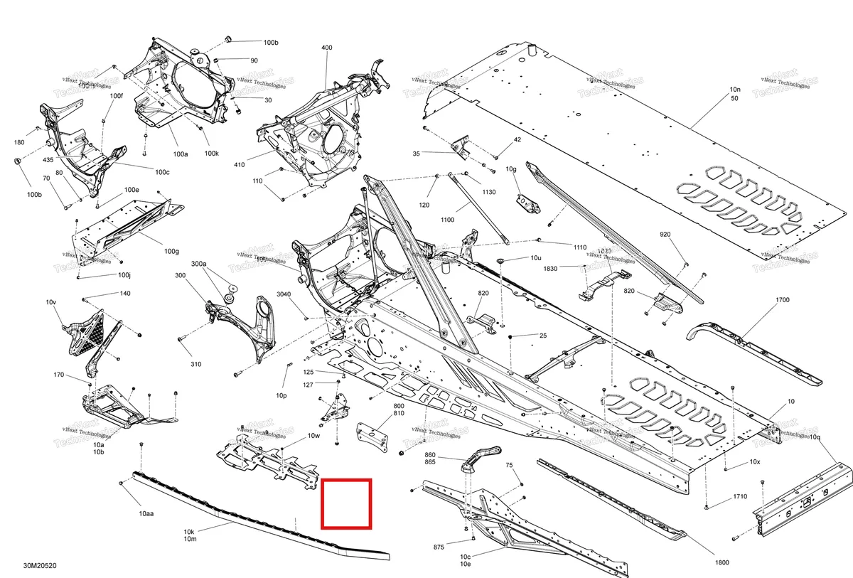Деталь 518329342 на схеме узла 2020 Ski-Doo EXPEDITION LE/SE 900 ACE Frame - System - Le - Se