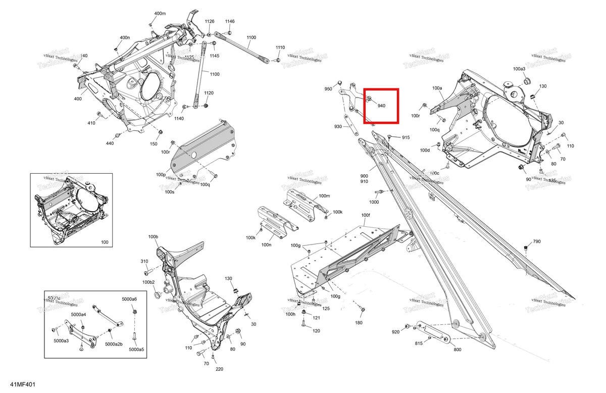 Деталь 518329499 на схеме узла 2026 Ski-Doo MXZ - RACING - 600 RS - BMTA - Neo Yellow - 15X137X1.75R Track Frame - System - Front Section
