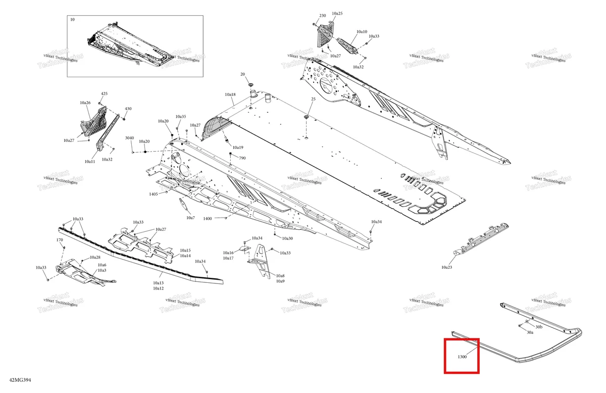 Деталь 518329553 на схеме узла 2027 Ski-Doo BACKCOUNTRY - SPORT - 600 EFI - UBVA - Neo Yellow - 16X146X2.0P Track Frame - System - Rear Section