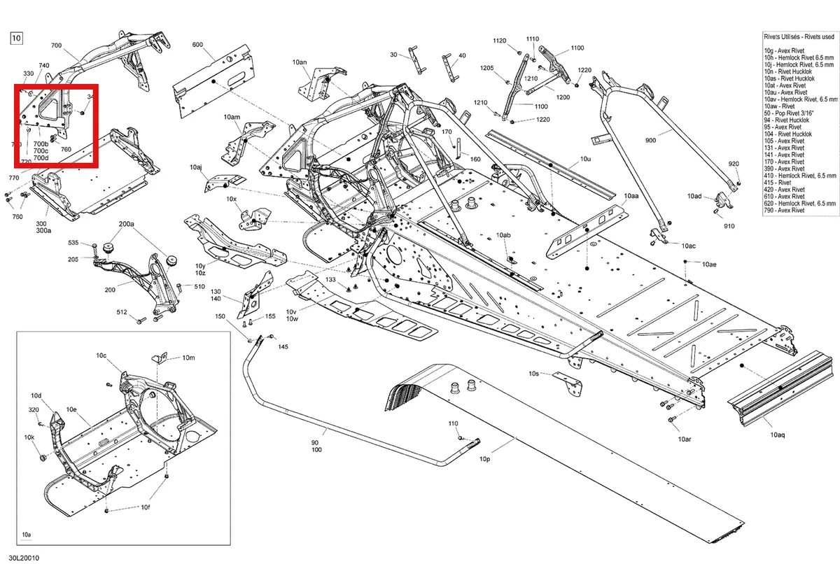 Деталь 518329717 на схеме узла 09- Frame - System - Standard
