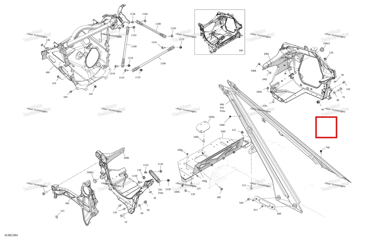 Деталь 518329755 на схеме узла 2027 Ski-Doo EXPEDITION - SPORT - 600 ACE - KCVA - Neo Yellow - 16X154X1.5CH Track Frame - System - Front Section