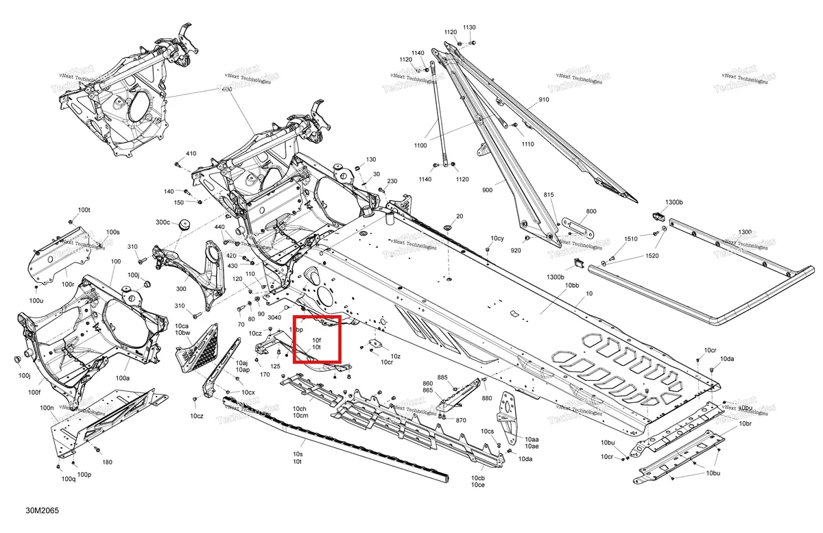 Деталь 518330320 на схеме узла 2020 Ski-Doo 005.1 - SUMMIT X- EXPERT - 154