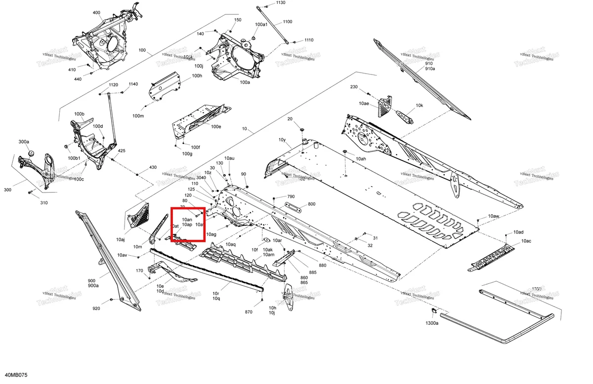 Деталь 518330388 на схеме узла 2022 Ski-Doo SUMMIT 850 E-TEC TURBO - X - Package 154