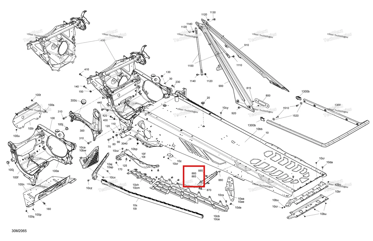 Деталь 518330522 на схеме узла 2020 Ski-Doo 005.3 - SUMMIT X- EXPERT - 154