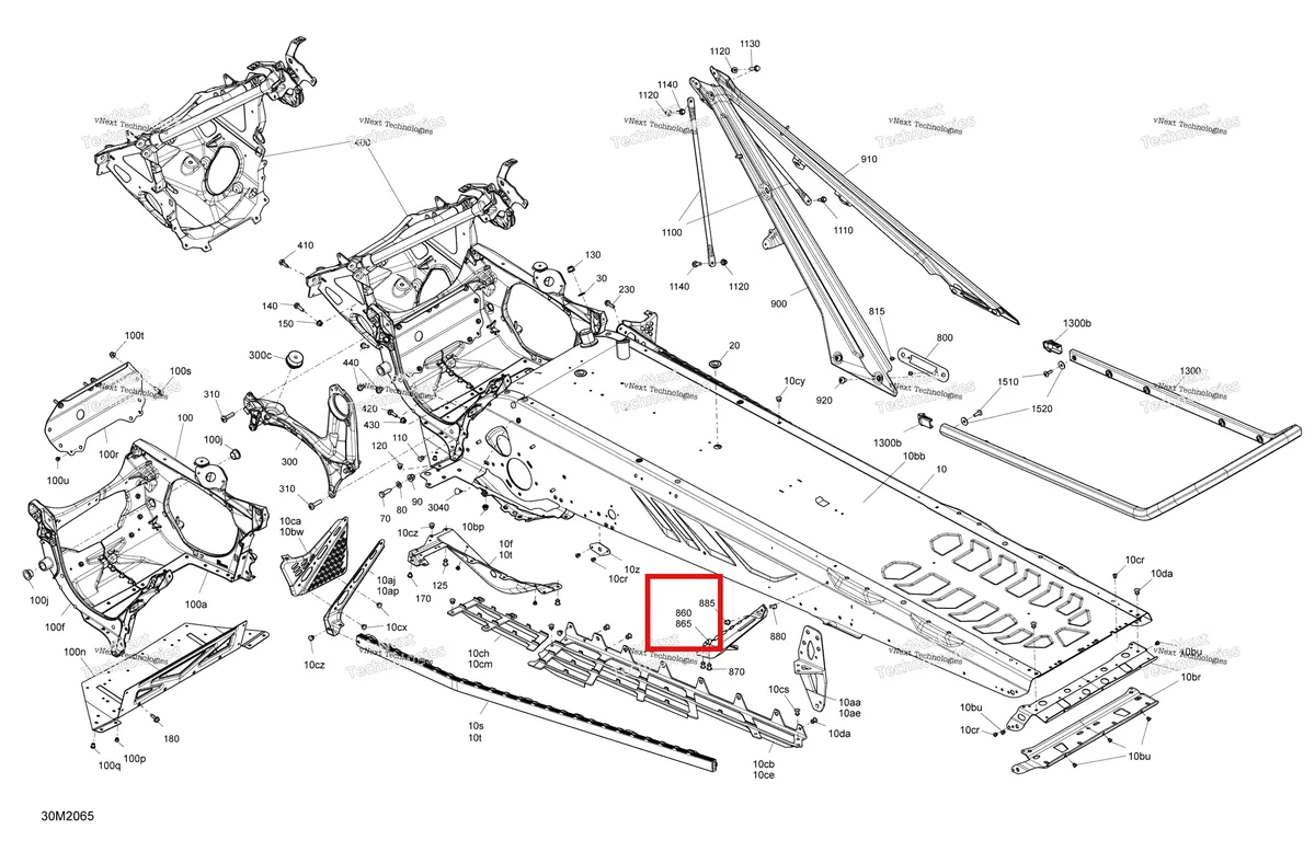 Деталь 518330523 на схеме узла 2020 Ski-Doo 005.3 - SUMMIT X- EXPERT - 154