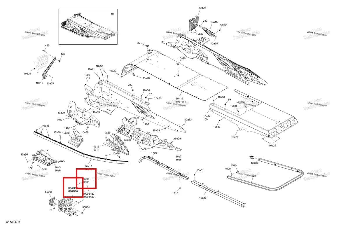 Деталь 518331019 на схеме узла 2026 Ski-Doo MXZ - RACING - 600 RS - BMTA - Neo Yellow - 15X137X1.75R Track Frame - System - Rear Section