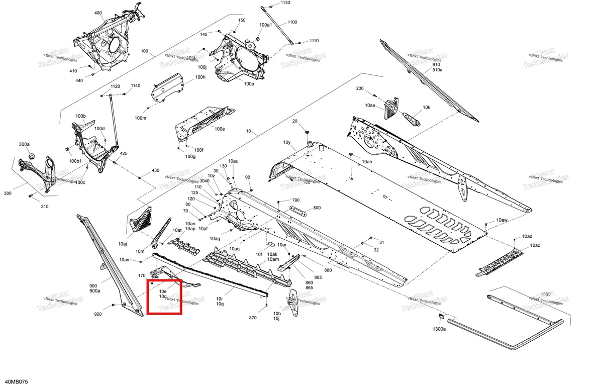 Деталь 518332576 на схеме узла 2022 Ski-Doo SUMMIT 850 E-TEC TURBO - X - Package 154