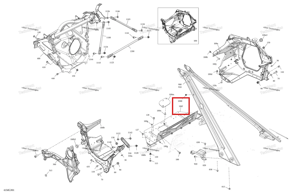 Деталь 518332715 на схеме узла 2027 Ski-Doo EXPEDITION - LE - 900 ACE TURBO - ACVB - Deep Black - 24X154X1.5CST Track Frame - System - Front Section
