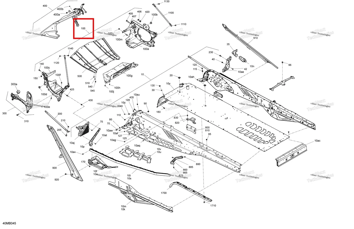 Деталь 518332722 на схеме узла Frame - System