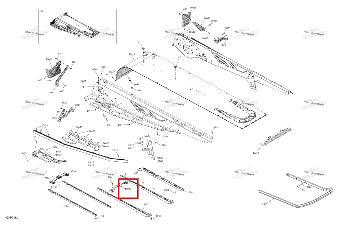 Схема применяемости: Центральный Protective Structure Ski-Doo Expedition 900 ACE SE (2024) (518333936)