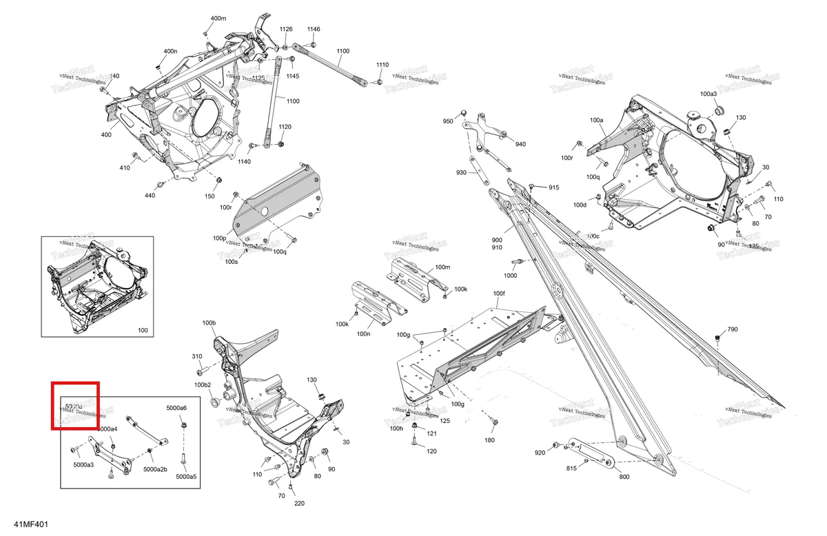 Деталь 518335369 на схеме узла 2026 Ski-Doo MXZ - RACING - 600 RS - BMTA - Neo Yellow - 15X137X1.75R Track Frame - System - Front Section