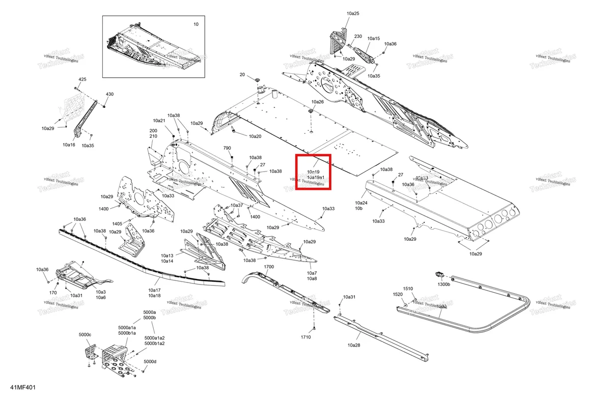 Деталь 518336013 на схеме узла 2026 Ski-Doo MXZ - RACING - 600 RS - BMTA - Neo Yellow - 15X137X1.75R Track Frame - System - Rear Section