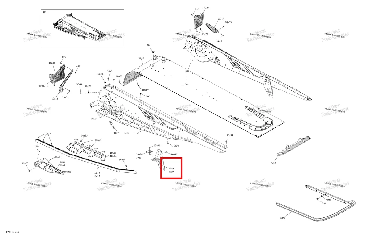 Деталь 518336663 на схеме узла 2027 Ski-Doo BACKCOUNTRY - SPORT - 600 EFI - UBVA - Neo Yellow - 16X146X2.0P Track Frame - System - Rear Section