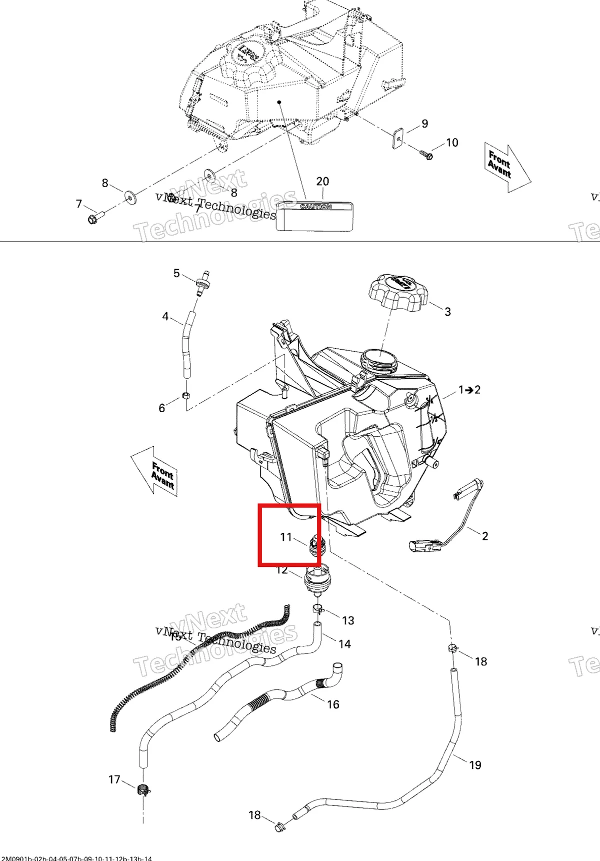 Деталь 519000180 (Уплотнитель резиновый) на схеме узла 2009 Ski-Doo GSX Sport 500SS Oil System