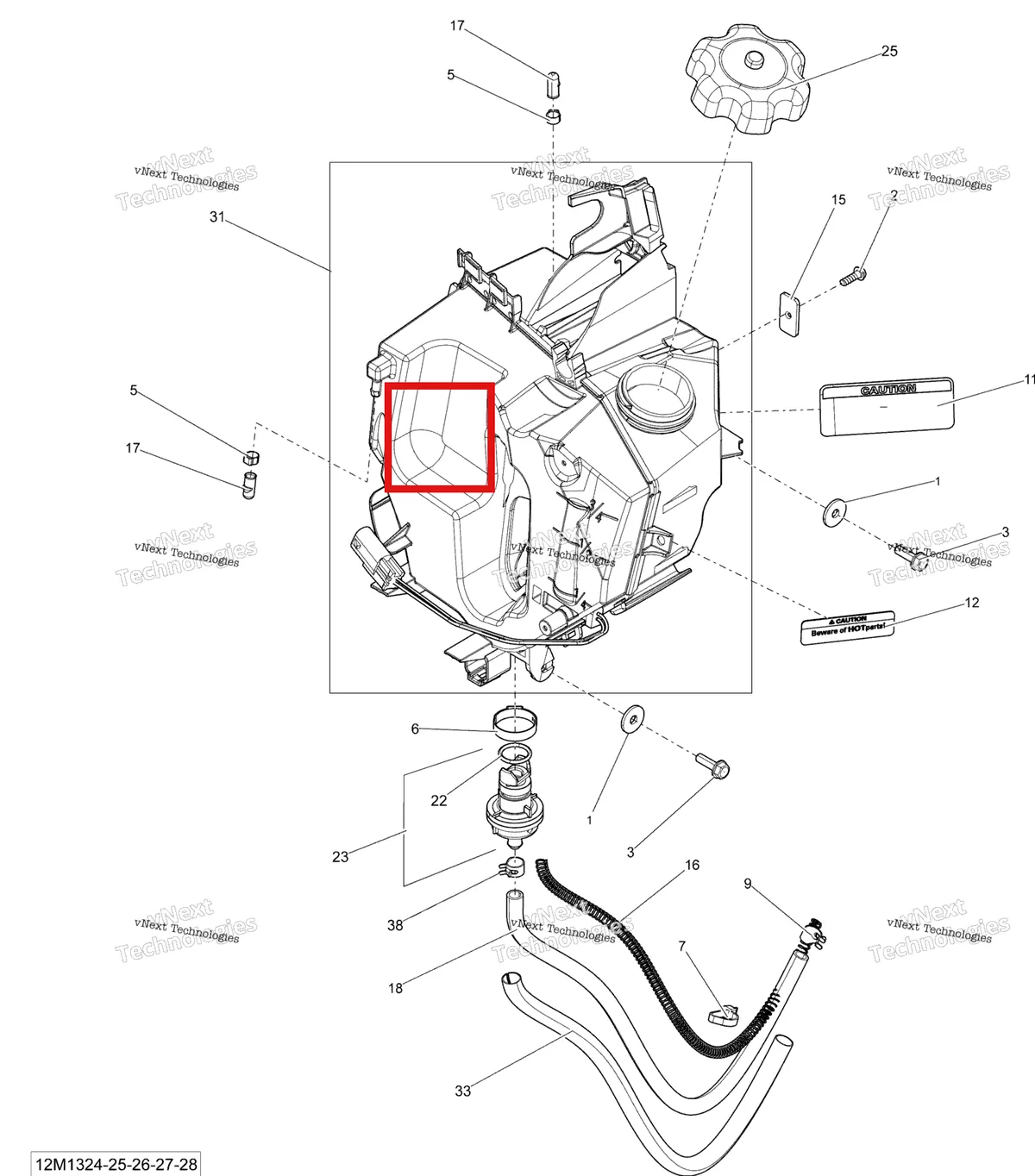 Деталь 519000298 (Масляный Бак) на схеме узла 2013 Ski-Doo MXZ SPORT 550F XP Oil System