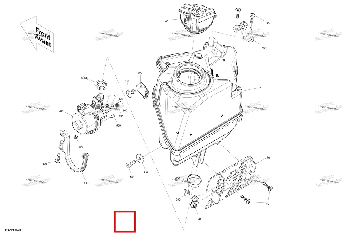 Деталь 519000309 на схеме узла 2020 Ski-Doo BACKCOUNTRY 600R E-TEC Engine - Oil