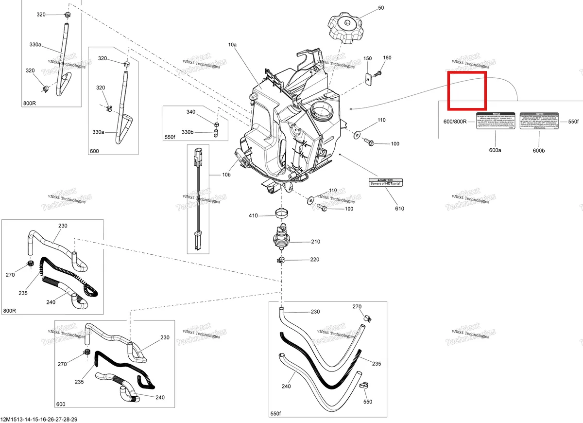 Деталь 519000310 на схеме узла 2015 Ski-Doo EXPEDITION SPORT 550F XP154 Oil System