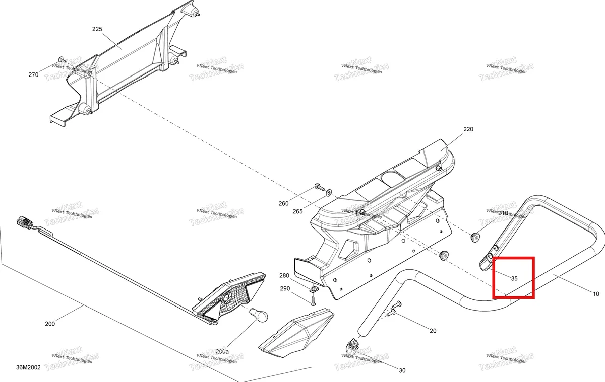 Деталь 520000986 на схеме узла 2020 Ski-Doo EXPEDITION SPORT 550F Body - Cargo