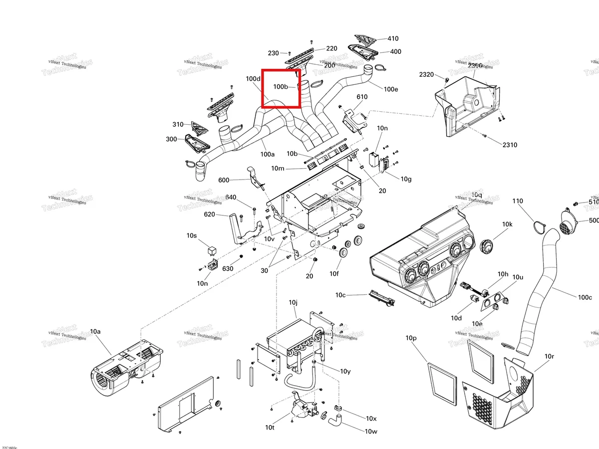 Деталь 520001541 на схеме узла Cab - Heating System