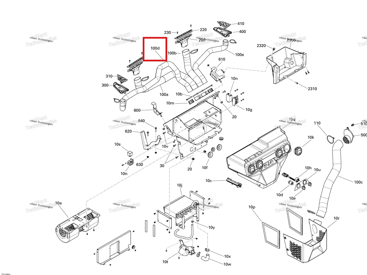 Деталь 520001617 на схеме узла Cab - Heating System