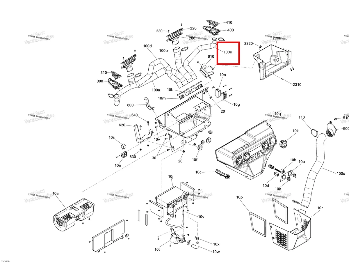 Деталь 520001618 на схеме узла Cab - Heating System