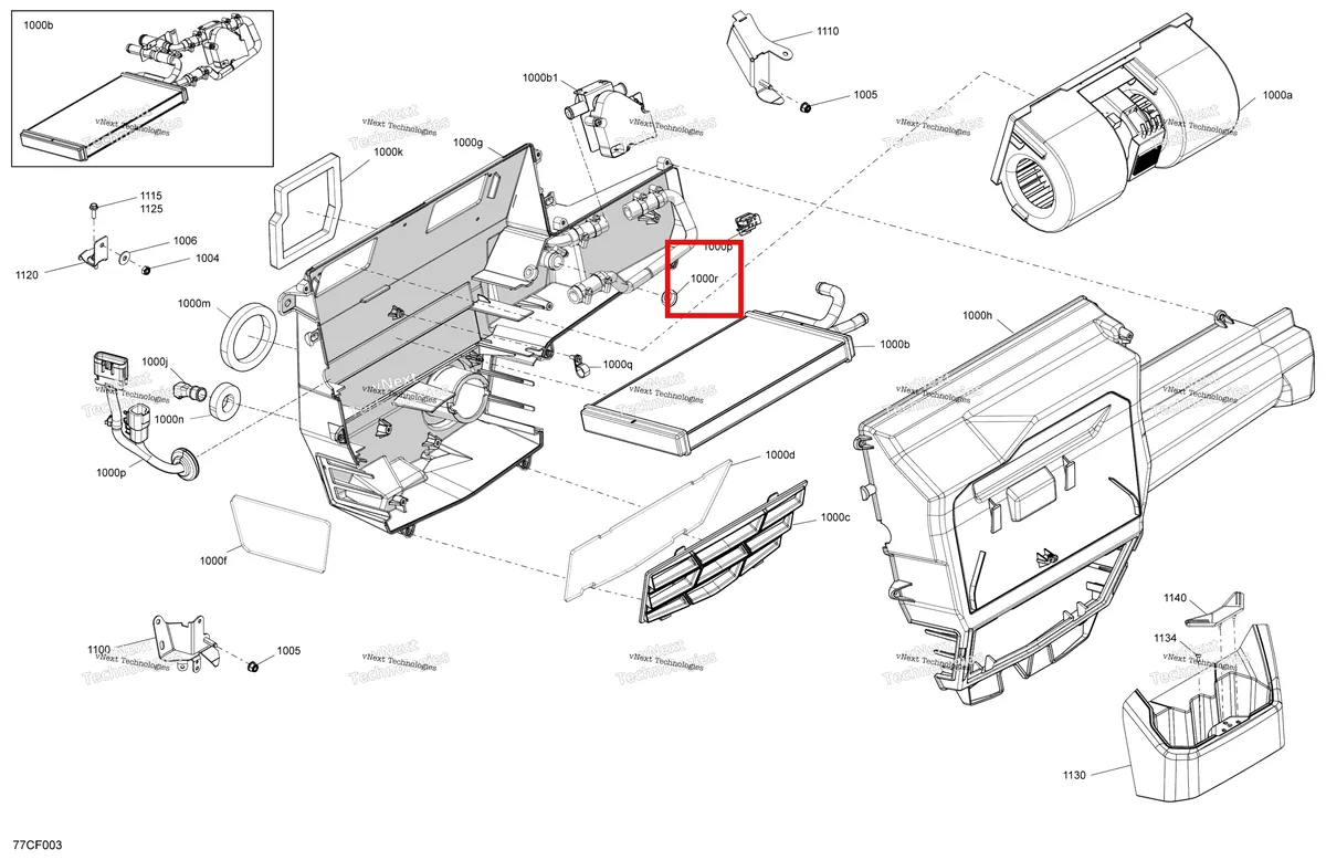 Деталь 520001676 на схеме узла 2026 Can-Am Defender - HD9 - DPS CAB - 8UTD - Compass Green - 62