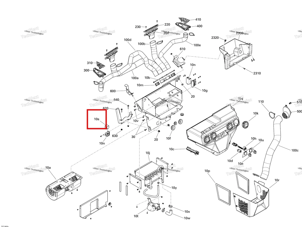 Деталь 520001684 на схеме узла Cab - Heating System