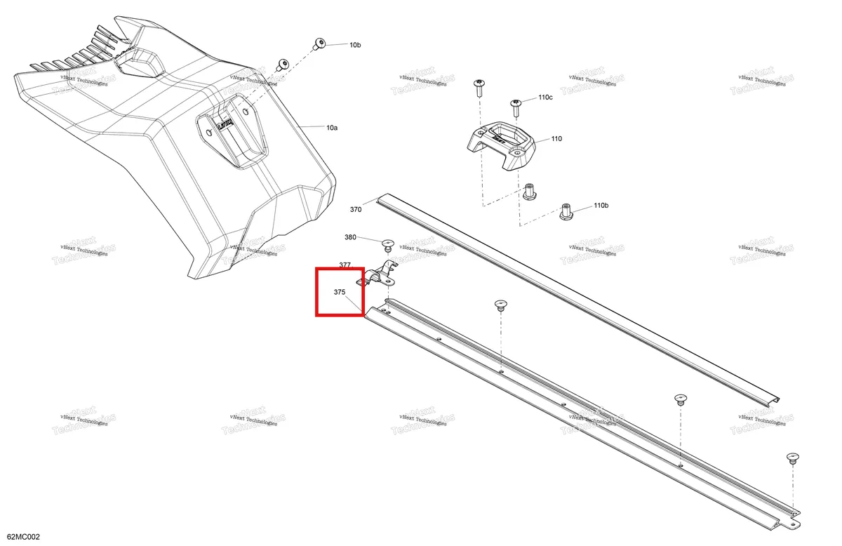 Деталь 520001703 на схеме узла 2023 Ski-Doo RENEGADE 850 E-TEC - XRS Body - Cargo
