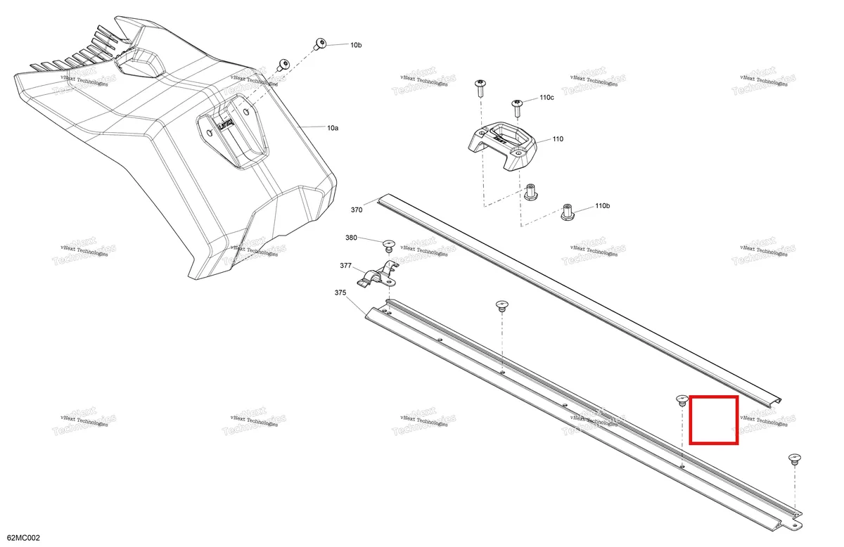 Деталь 520001719 на схеме узла 2023 Ski-Doo BACKCOUNTRY 600R E-TEC - STD Body - Cargo