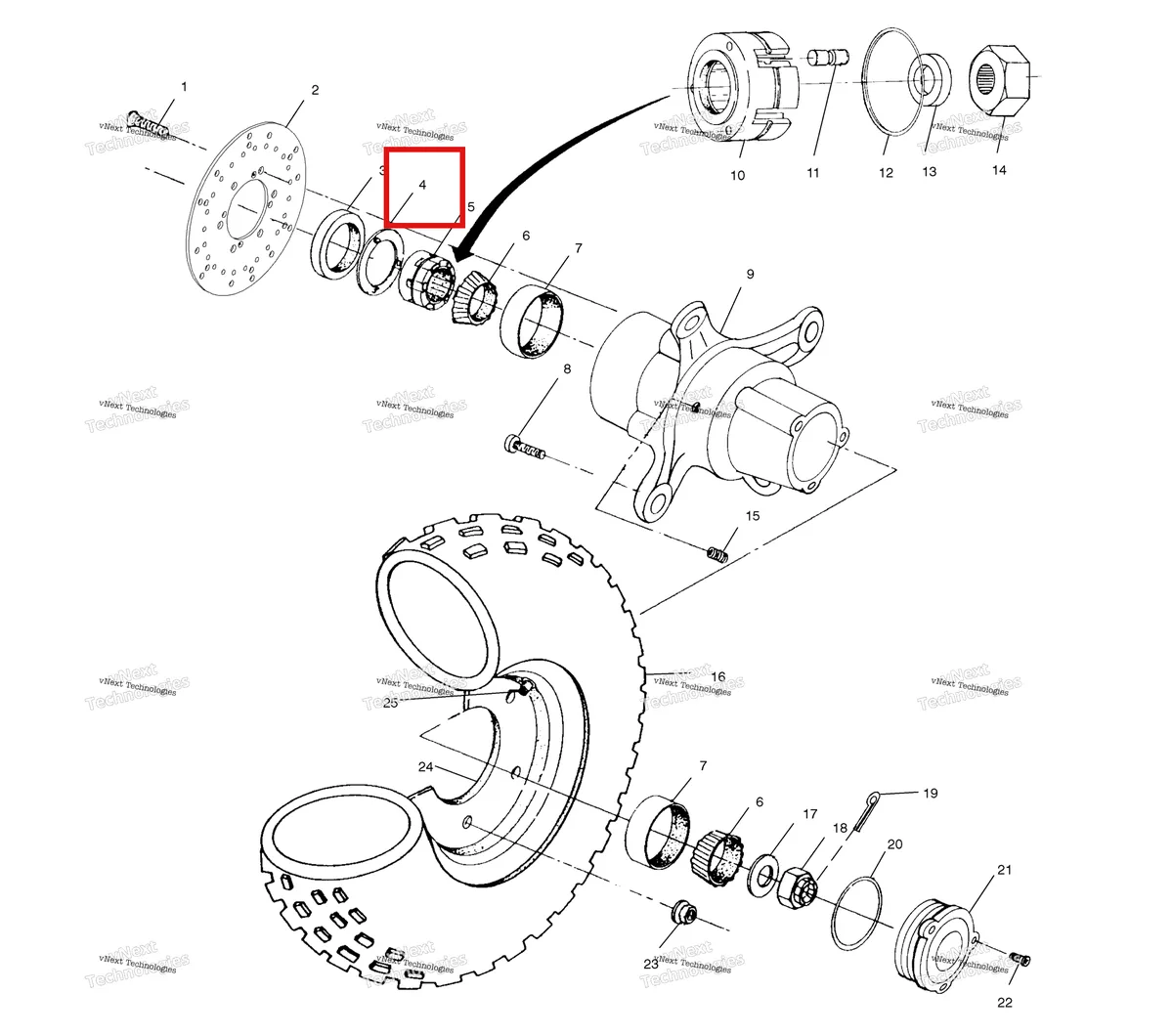 Деталь 5211148 на схеме узла Front Wheel