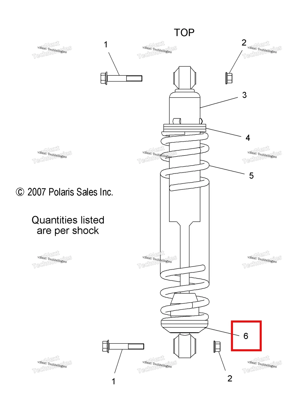 Деталь 5220225 на схеме узла Suspension, Shock, Ifs