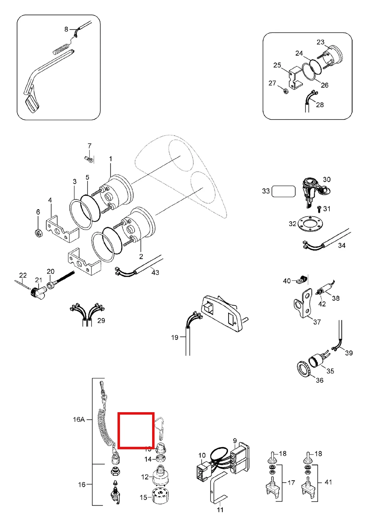 Деталь 5242790 (Деталь Wire Assy) на схеме узла 10- Electric