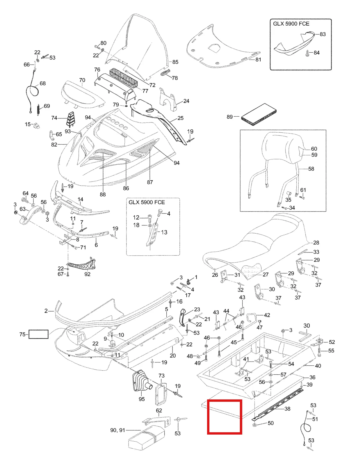 Деталь 5242803 (Деталь L.h. Side Guide) на схеме узла 09- Hood
