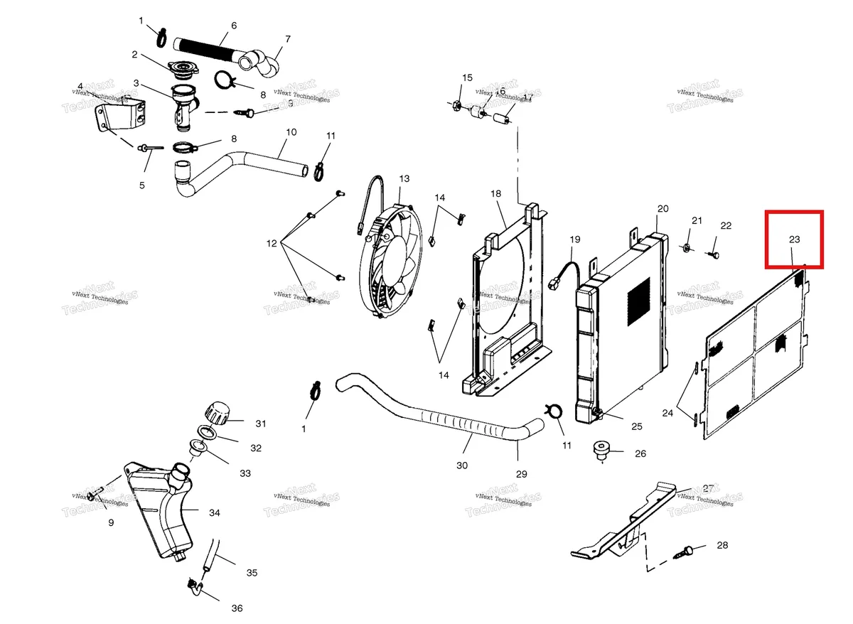 Деталь 5243506 на схеме узла Cooling System A01cl50aa