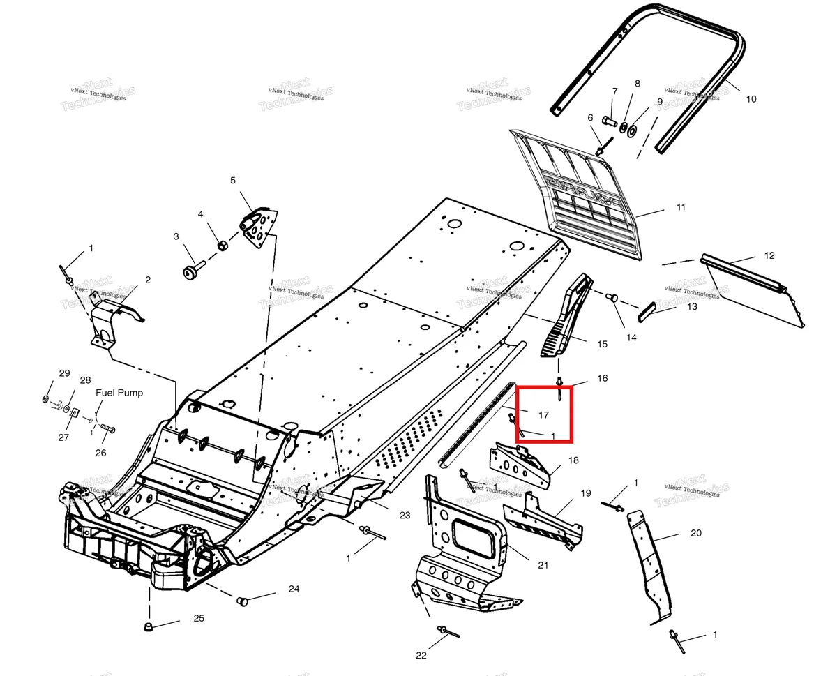 Деталь 5243522 на схеме узла Chassis