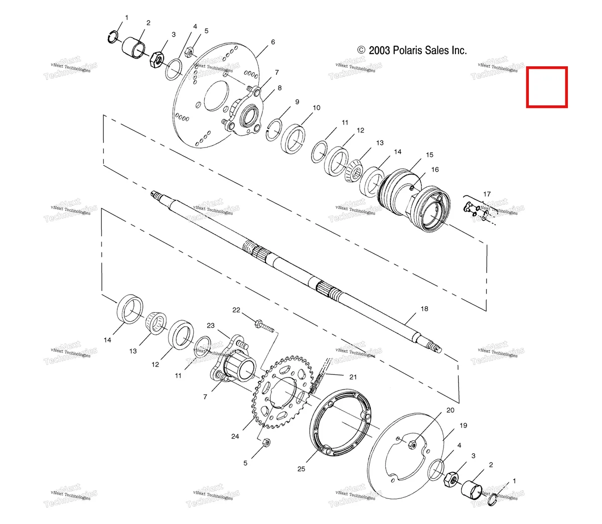 Деталь 5243678 (Деталь Frame Of Plastic Ski) на схеме узла Rear Housing