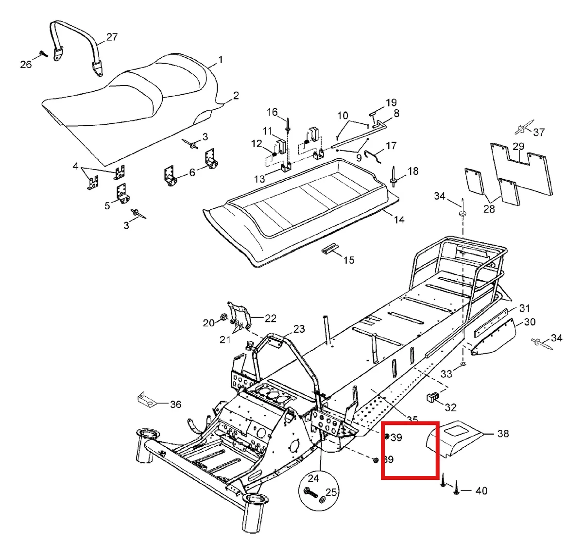 Деталь 5244678 (Деталь Main Tube Weld) на схеме узла 09- Frame