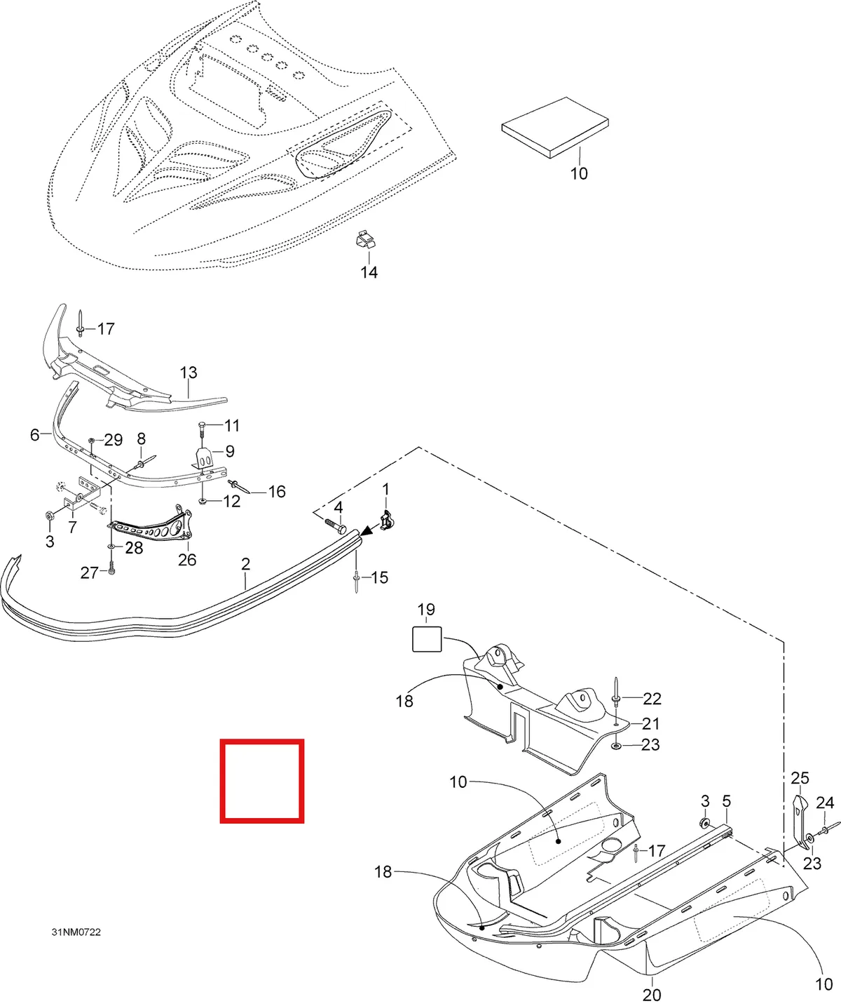 Деталь 5245977 (Деталь Bumber Support) на схеме узла 09- Bottom Pan