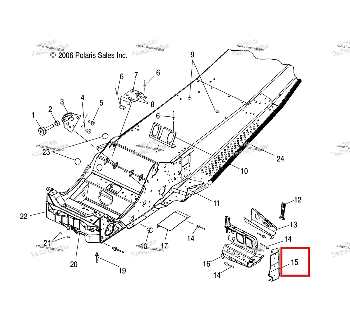 Деталь 5246310 на схеме узла Chassis, Front