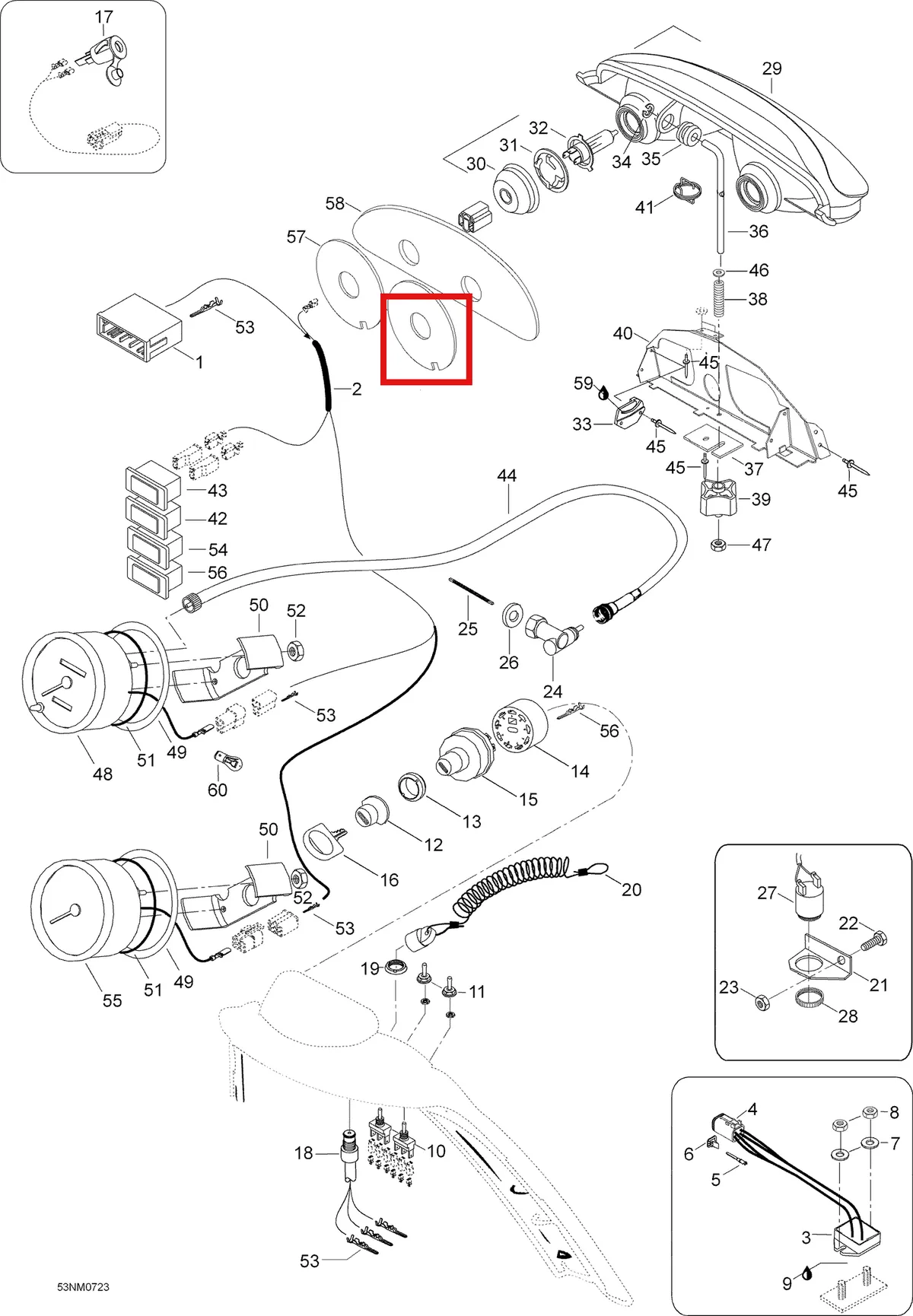 Деталь 5247817 (Фильтр) на схеме узла 10- Electrical Acessories