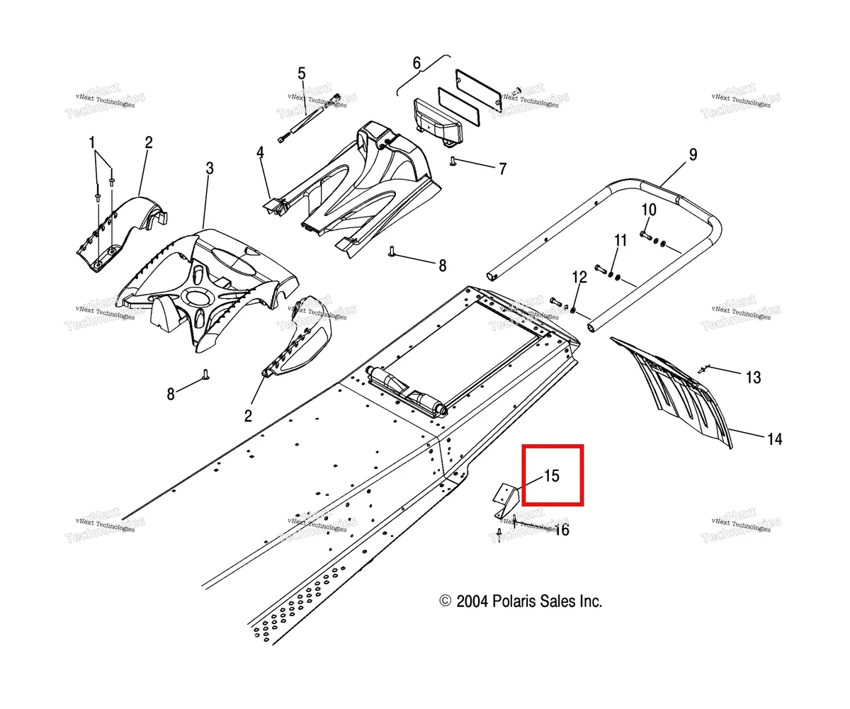 Деталь 5247877 на схеме узла Chassis, Rear /All Options