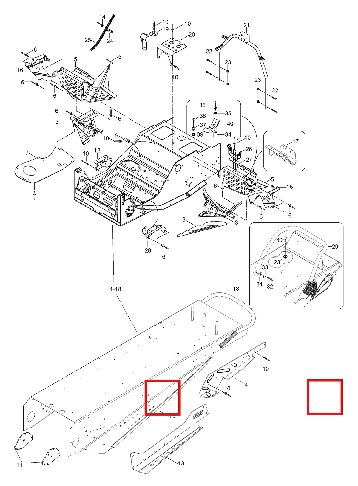 Деталь 5248322 (Деталь Bumper Rear) на схеме узла 09- Frame