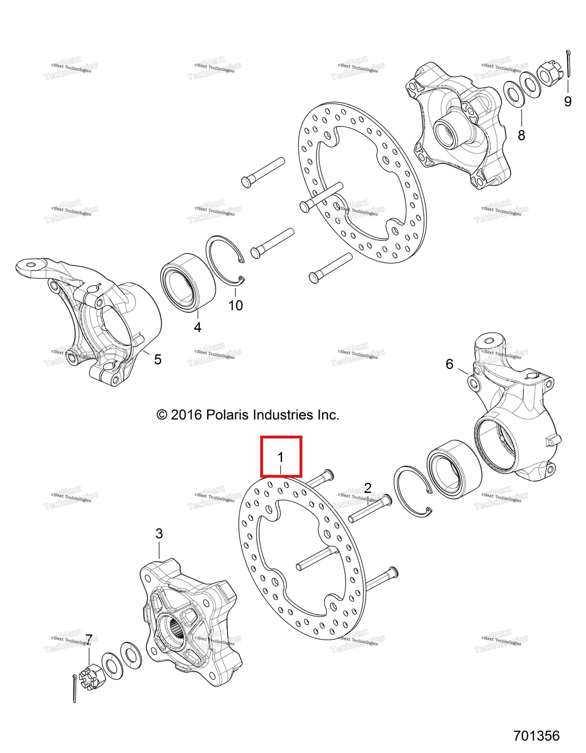 Деталь 5250068 на схеме узла Suspension, Front Carrier