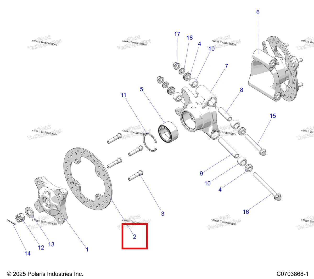 Деталь 5257196 на схеме узла Suspension, Rear Carrier