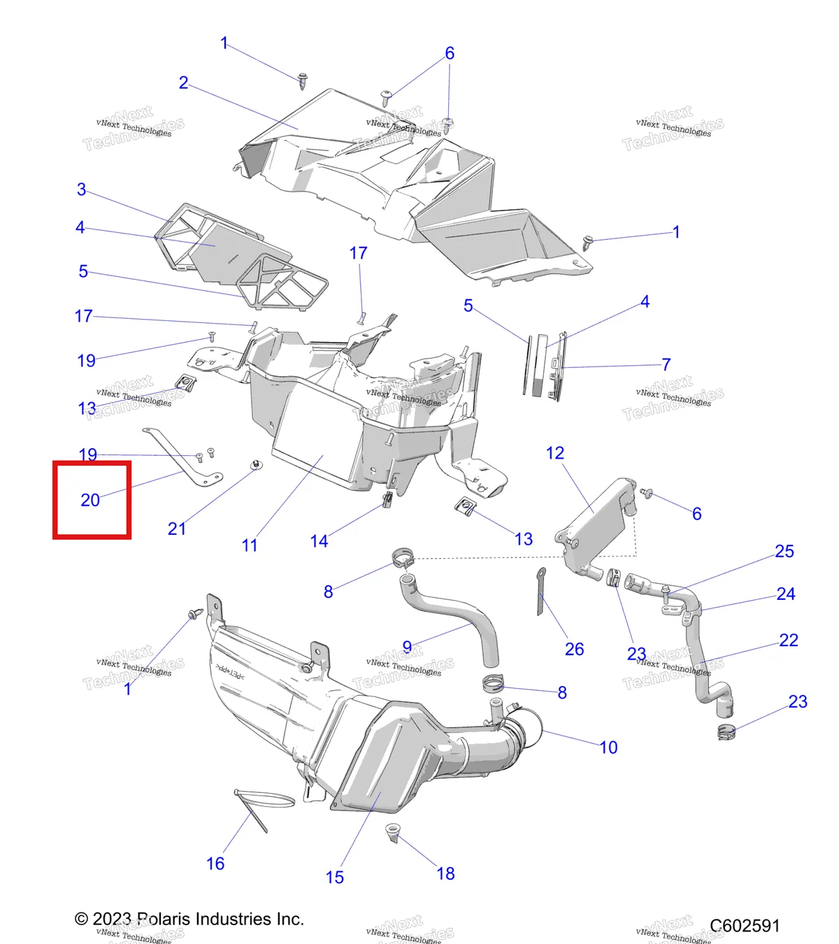 Деталь 5261169 на схеме узла Engine, Air Intake System