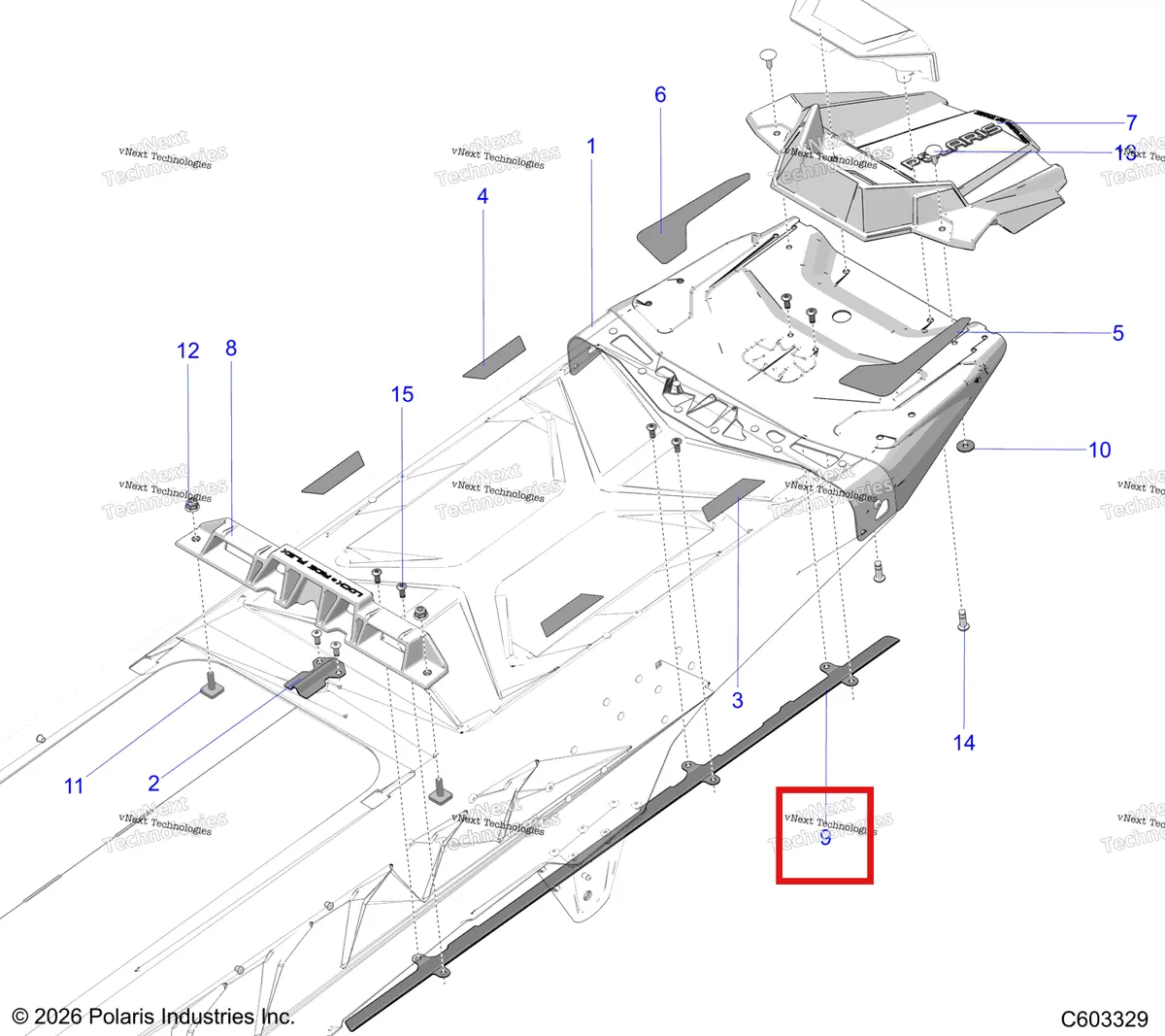 Деталь 5270121 на схеме узла Chassis, Rear Covers And Snowflap S27tfh8m