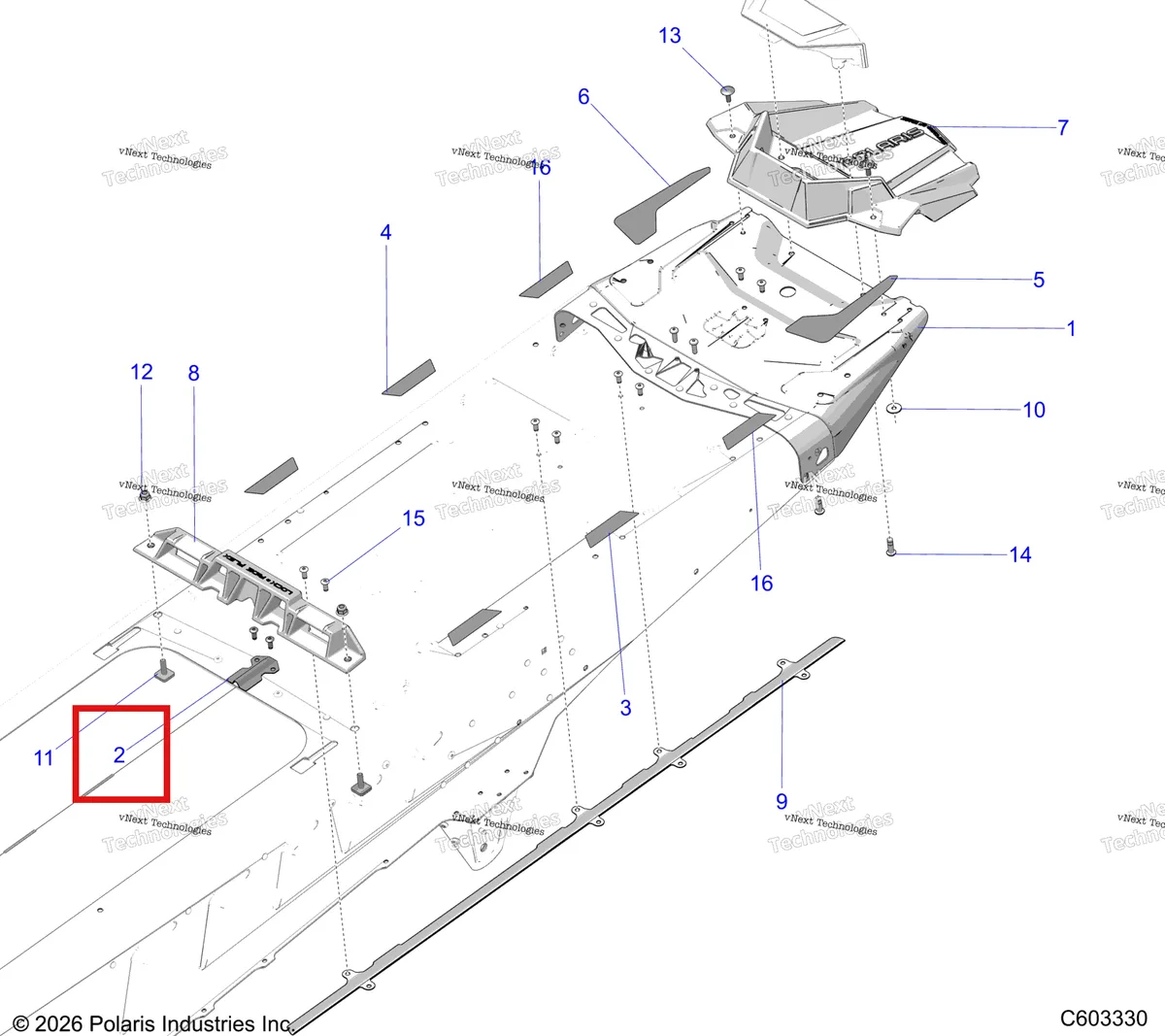 Деталь 5271391-067 на схеме узла Chassis, Rear Covers And Snowflap S27tgm8m
